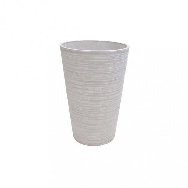 sconto Vaso Piccolo Azalea Ø31x46 cm in Fibra sintetica Bianco