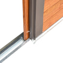 Casetta Box da Giardino 197,5x160x178-201 cm in acciaio e Polipropilene Marrone