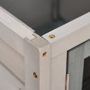 Conigliera da Esterno 86x45x70 cm in Legno Grigio