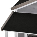 Cuccia per Cani e Gatti da Esterno 127x112x109 cm in Legno Grigio