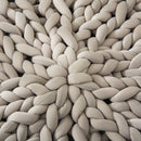 Cuccia per Cani e Gatti Ø93x15 cm in Tessuto Effetto Velluto Grigia