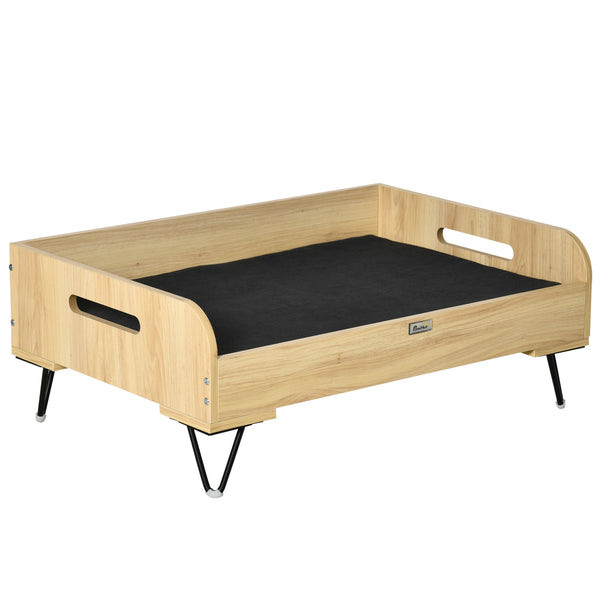 Cuccia per Cani e Gatti 82x56x31,5 cm in MDF e Acciaio Nero online