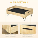 Cuccia per Cani e Gatti 82x56x31,5 cm in MDF e Acciaio Nero