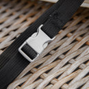 Cuscino per Lettino prendisole 188x53x8 cm Rivestimento in Poliestere Bianco Crema