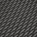 Divano da Giardino 141x71x75 cm in Polipropilene Effetto Rattan Grigio e Nero