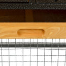 Fioriera da Balcone 99x18x19 cm in Polipropilene Marrone