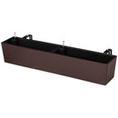 Fioriera da Balcone 99x18x19 cm in Polipropilene Marrone