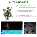 Fioriera da Balcone 99x18x19 cm in Polipropilene Marrone