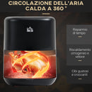 Friggitrice Elettrica ad Aria 1300W 3 Litri Nera