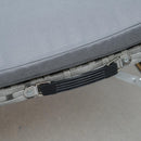 Set 2 Lettini Prendisole e Tavolino Pieghevoli in Rattan Grigio