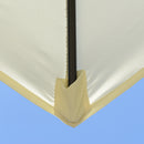 Ombrellone da Giardino Ø2,6 m Palo Ø38 mm in Metallo e Poliestere Bianco Crema