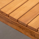 Panchina da Giardino 2 Posti 123x61x89,5 cm in Legno Naturale