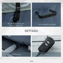 Vasca Idromassaggio da Esterno Gonfiabile Riscaldata Ø180x68 cm 930 Litri Blu Scuro