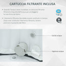 Vasca Idromassaggio da Esterno Gonfiabile Riscaldata Ø180x68 cm 930 Litri Blu Scuro