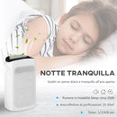 Purificatore d'Aria 32,7x22x55,8 cm 42W 3 Velocità Bianco