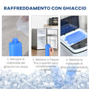 Raffrescatore Ventilatore Evaporativo 4 Litri 75W con Telecomando Bianco
