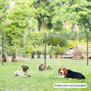 Rete di Recinzione 25m H1,7m in Acciaio e PVC Verde