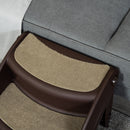Scaletta per Cani Pieghevole 49x38x38 cm in Polipropilene Marrone