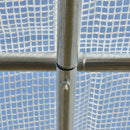 Serra per Orto da Giardino 2,95x2x2m in Acciaio e Polietilene Bianca