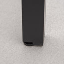 Set Tavolo e 4 Sedie da Giardino in Alluminio e Texteline Nero