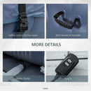 Vasca Idromassaggio da Esterno Gonfiabile Riscaldata 180x180x68 cm 930 Litri Blu Scuro