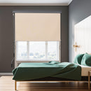 Tenda da Sole Avvolgibile da Soffitto 120x200 cm con Manovella Beige