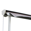 Tenda da Sole a Caduta 180×70 cm in Alluminio e Poliestere Marrone