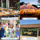 Tendostruttura da Giardino 7,95x3,95m in Acciaio e PVC Grigio