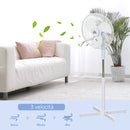 Ventilatore a Piantana 60x60x90-120 cm 3 Velocità Bianco