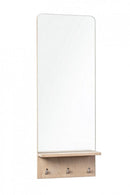 Specchio con 3 Ganci Daiki L in Legno
