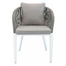 Sedia Granada 61x61x78,5h cm in Alluminio Grigio