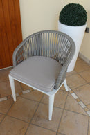 Sedia Granada 61x61x78,5h cm in Alluminio Grigio