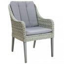 Poltrona Malesia 58x60x88 h cm in Wicker Grigio