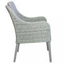 Poltrona Malesia 58x60x88 h cm in Wicker Grigio