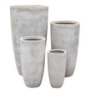 Set di 4 vasi Orchidea in Fibra di argilla Beige