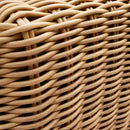 Set Salotto da Giardino Divano 2 Poltrone e Tavolino con Cuscini in Alluminio Marrone