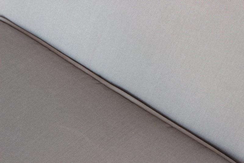 Set Salotto da Giardino Divano 2 Poltrone e Tavolino con Cuscini in Alluminio Marrone