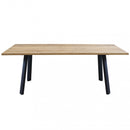 Tavolo Nevis 200x100x74 h cm in Legno Antracite