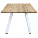 Tavolo Nevis 200x100x74 h cm in Legno Bianco