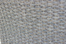 Set Salotto da Giardino Divano 2 Poltrone e Tavolino con Cuscini in Wicker Grigio