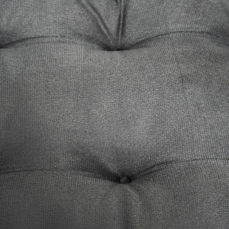 Cuccia per Cani a Casetta 60x43x55 cm in Truciolare e Poliestere Grigio