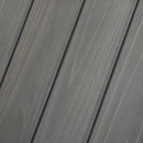 Cuccia per Cani a Casetta 83,5x54x82,5 cm in in Legno di Pino Grigio e Bianco