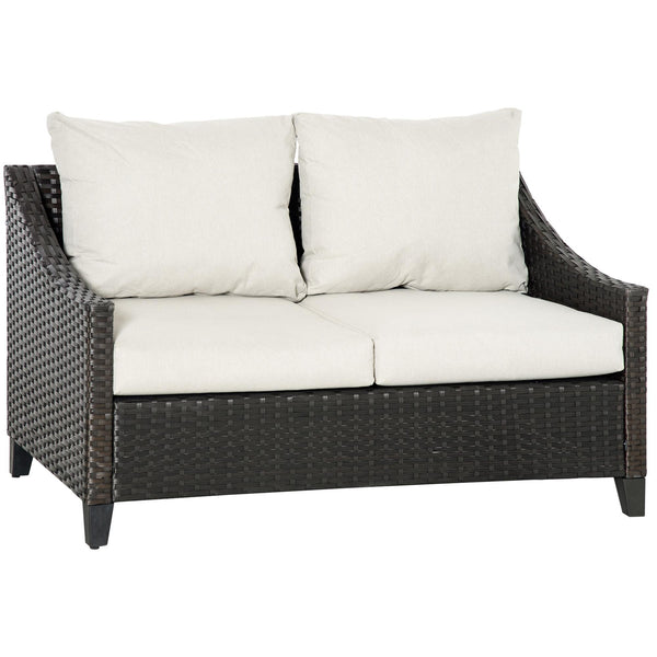 Divano 2 Posti da Giardino 132x70x74 cm in Rattan PE Marrone acquista