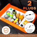 Frigo Portatile Elettrico a Compressore 30 Litri per Auto e Camion Nero e Arancione