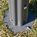 Gazebo a Pergola per Barbecue 240x150x230 cm in Acciaio Grigio scuro