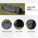 Gazebo da Giardino 3,64x3,64x2,94m in Acciaio e Tessuto Oxford Grigio