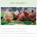 Mangiatoia per Galline 51x38x40,5 cm in Metallo Zincato e Acciaio Inossidabile Argento