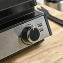 Bistecchiera Piastra Elettrica 2000W in Alluminio e Acciaio