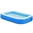 Piscina Gonfiabile 262x176x56 cm in PVC Blu