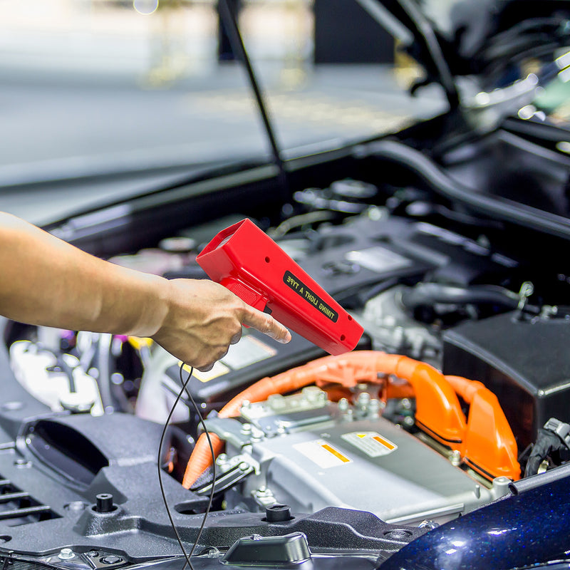 Pistola Stroboscopica d'Accensione con Luce Flash Xenon per Motori a Benzina Rossa